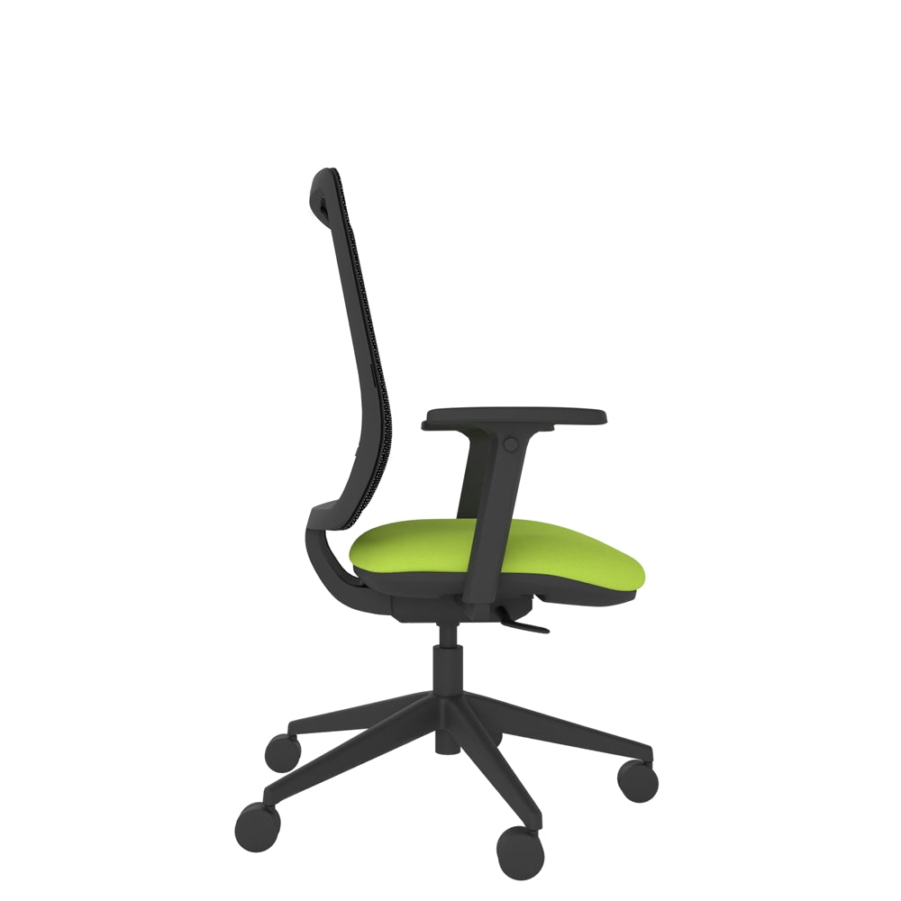 AX200AMF Axent Mesh Chair With Multi-Functional Arms, side view