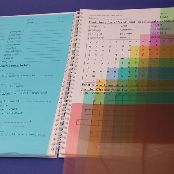 Crossbow A4 Coloured Overlays - Grey Colour (5 Pack)