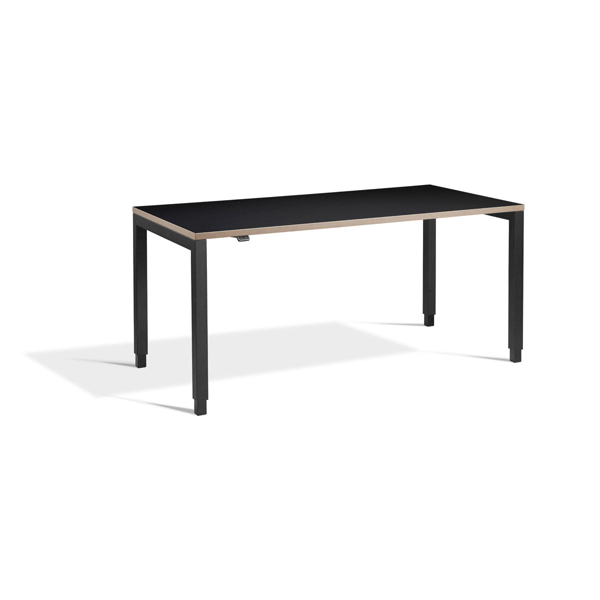 Crown Dual Motor Desk (Height Adjustable 68.0-118.0cm) in black with black frame