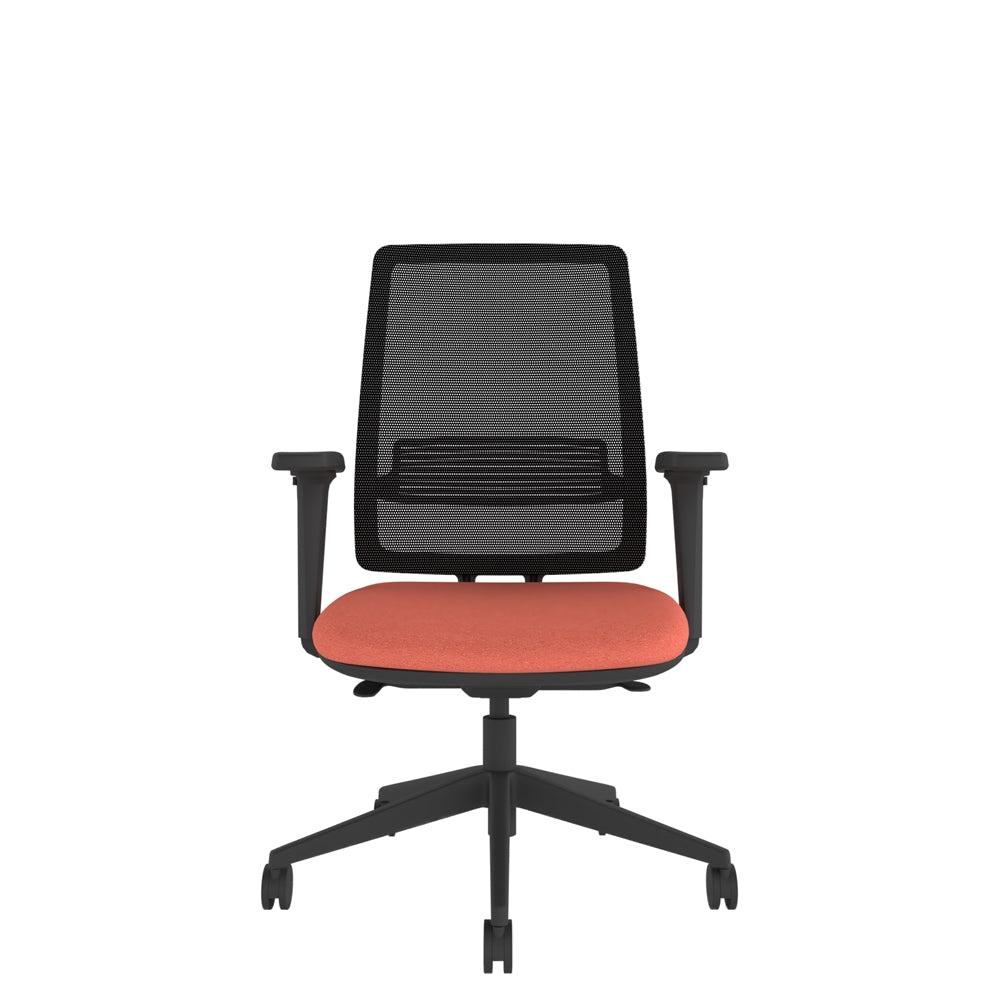 AX200A Axent Mesh Chair With Height Adjustable Arms front view