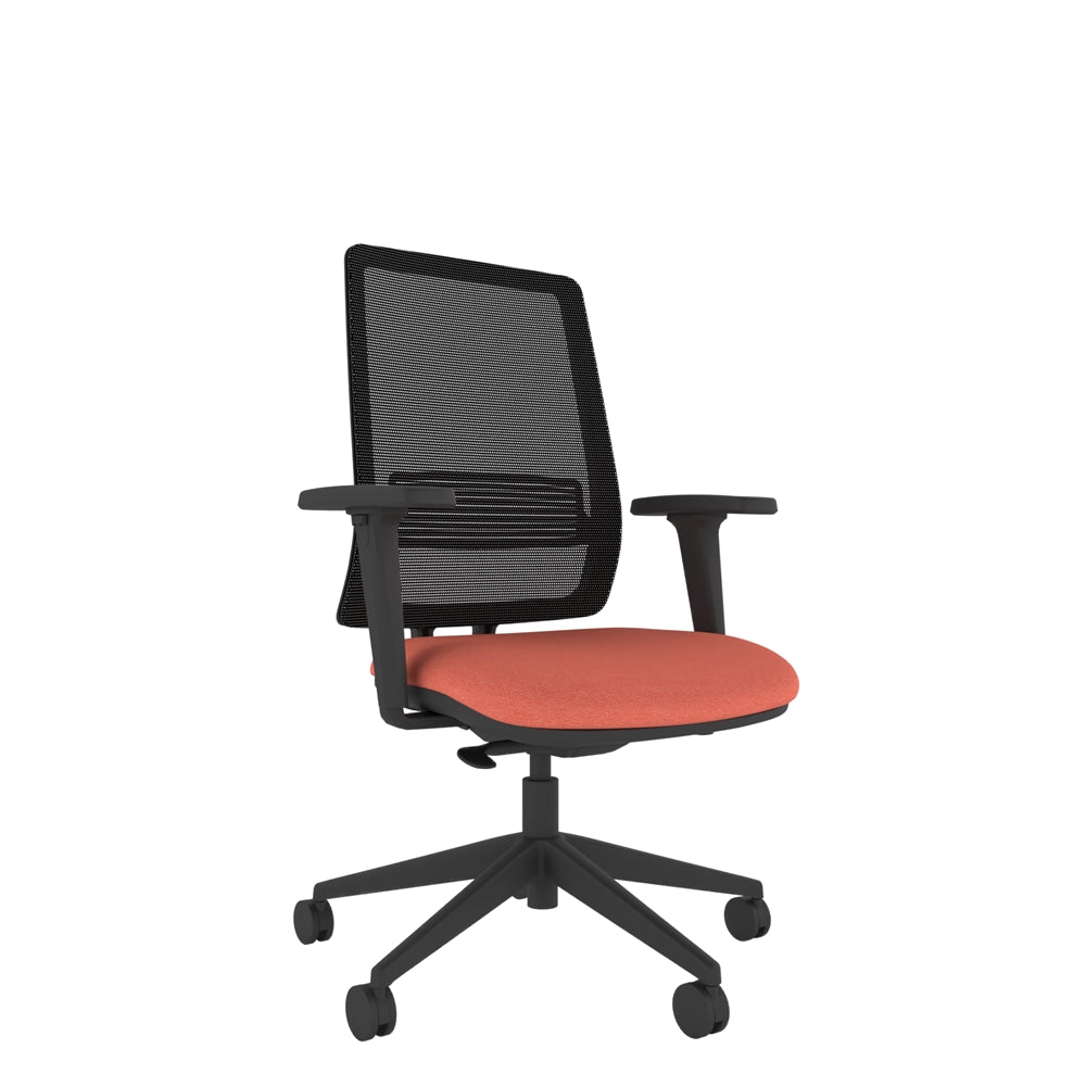 AX200A Axent Mesh Chair With Height Adjustable Arms front view