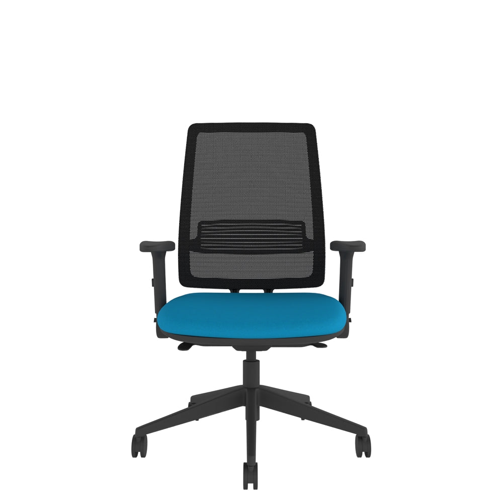 AX200AF Axent Mesh Chair With Height Adjustable Foldaway Arms front view