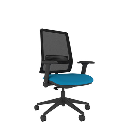 AX200AF Axent Mesh Chair With Height Adjustable Foldaway Arms front view
