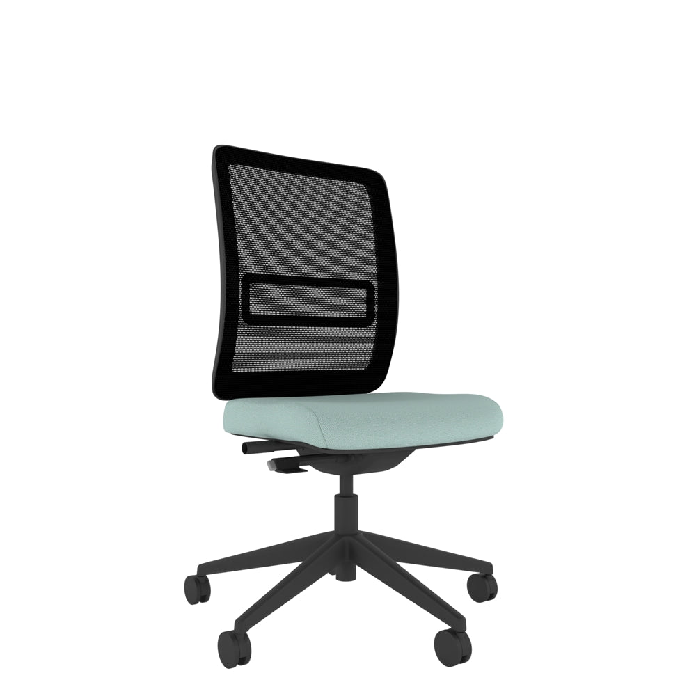 NN100 Black Mesh Back Task Chair With Black Frame