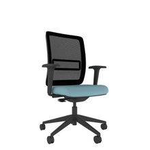 NN102 Black Mesh Back Task Chair With Black Frame and 2D Arms