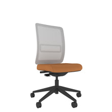 NN120 Grey Mesh Back Task Chair With White Frame and Black Base