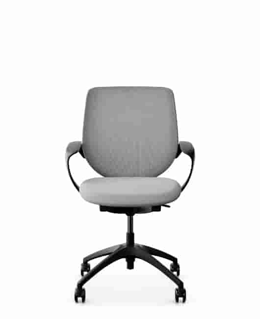giroflex-313-4018-conference-chair-with-backrest-mesh-runner-66ergonomics--0Giroflex 313-4018 Conference Chair With Backrest Mesh Runner in grey, front view