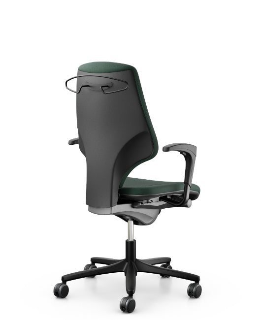 Giroflex 64-4578 Swivel Chair Medium Back With Medium Seat in green, back view