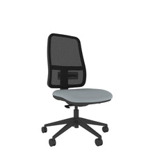 XM100 Xero Mesh Chair With Seat Slide with black mesh back, grey seat and black base