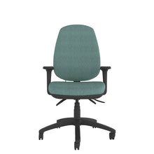 CT430 Contour High Back Chair with black base. Front view