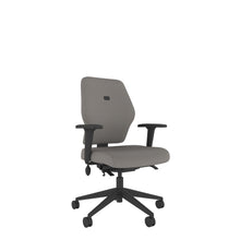 SL202 Medium Back With 2D Arms in grey with black base