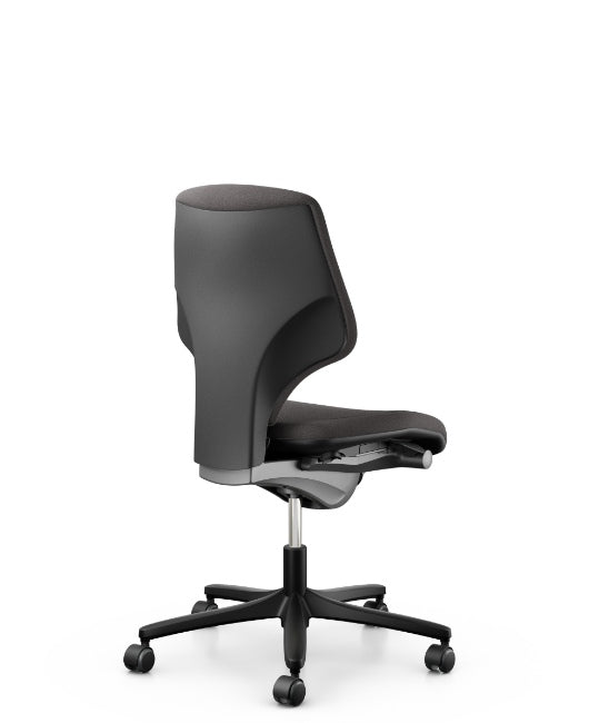 Giroflex 64-3078 Swivel Chair Low Back With Standard Seat in grey, back view