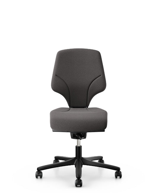 Giroflex 64-3078 Swivel Chair Low Back With Standard Seat in grey, front view
