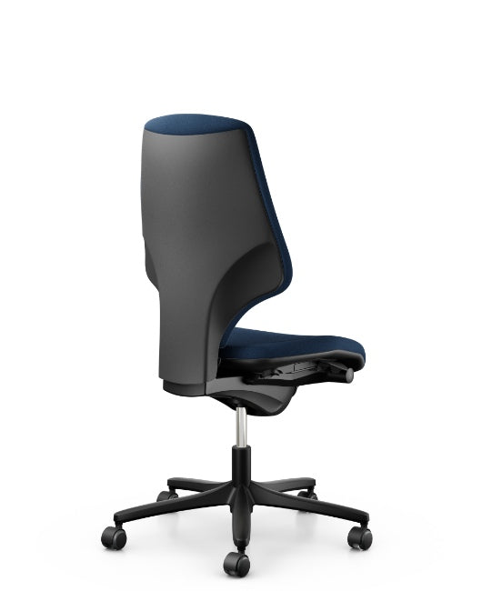 Giroflex 64-3578 Swivel Chair Medium Back With Standard Seat in blue, back view