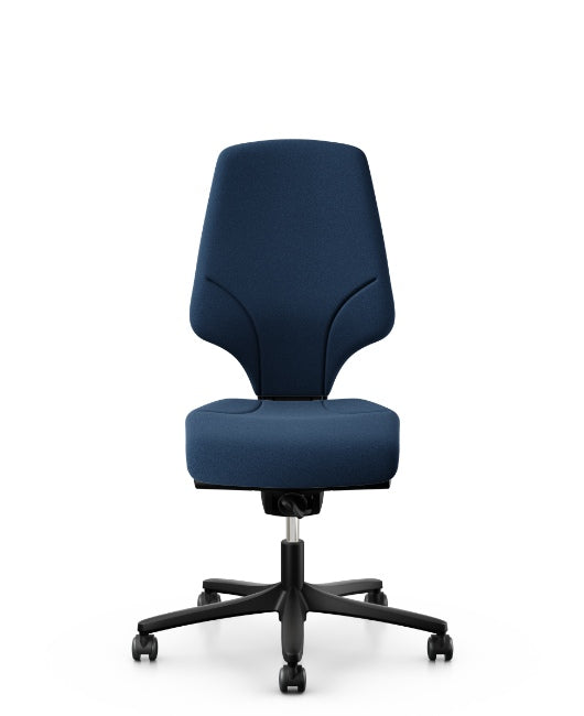 Giroflex 64-3578 Swivel Chair Medium Back With Standard Seat in blue, front view