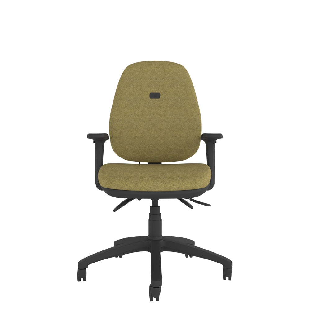 CT730 Contour High Back Chair with black base. Front view