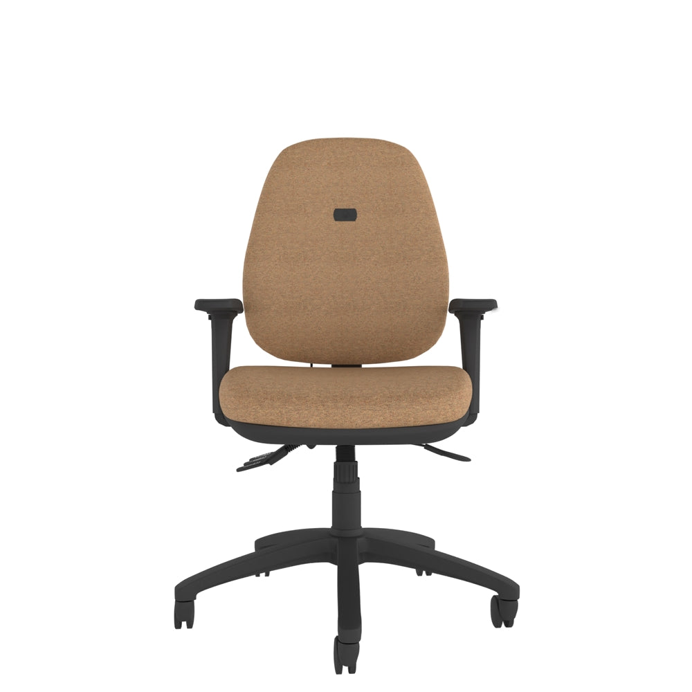 CT750 Contour High Back Chair with black base, front view