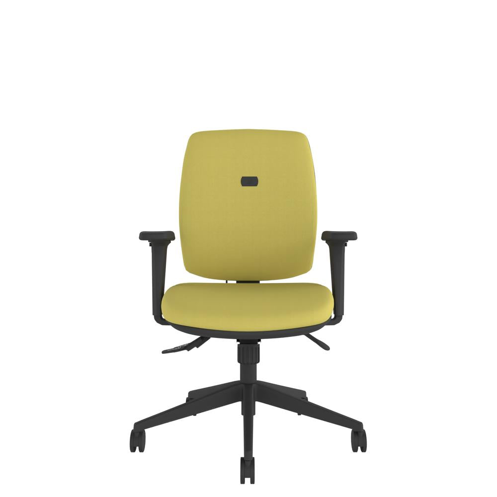 IT100 Moulded Medium Back With Small Seat and black base. Front view