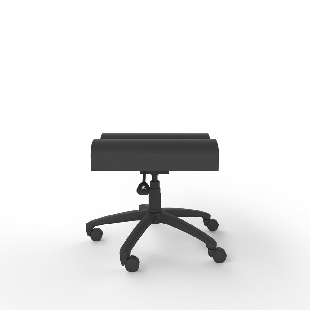 LS100 Single Black Upholstered Leg Rest in black