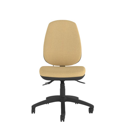 CT440 Contour High Back Chair with black base. Front view