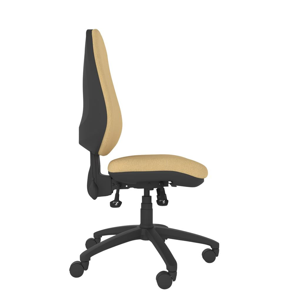 CT440 Contour High Back Chair with black base. Side view