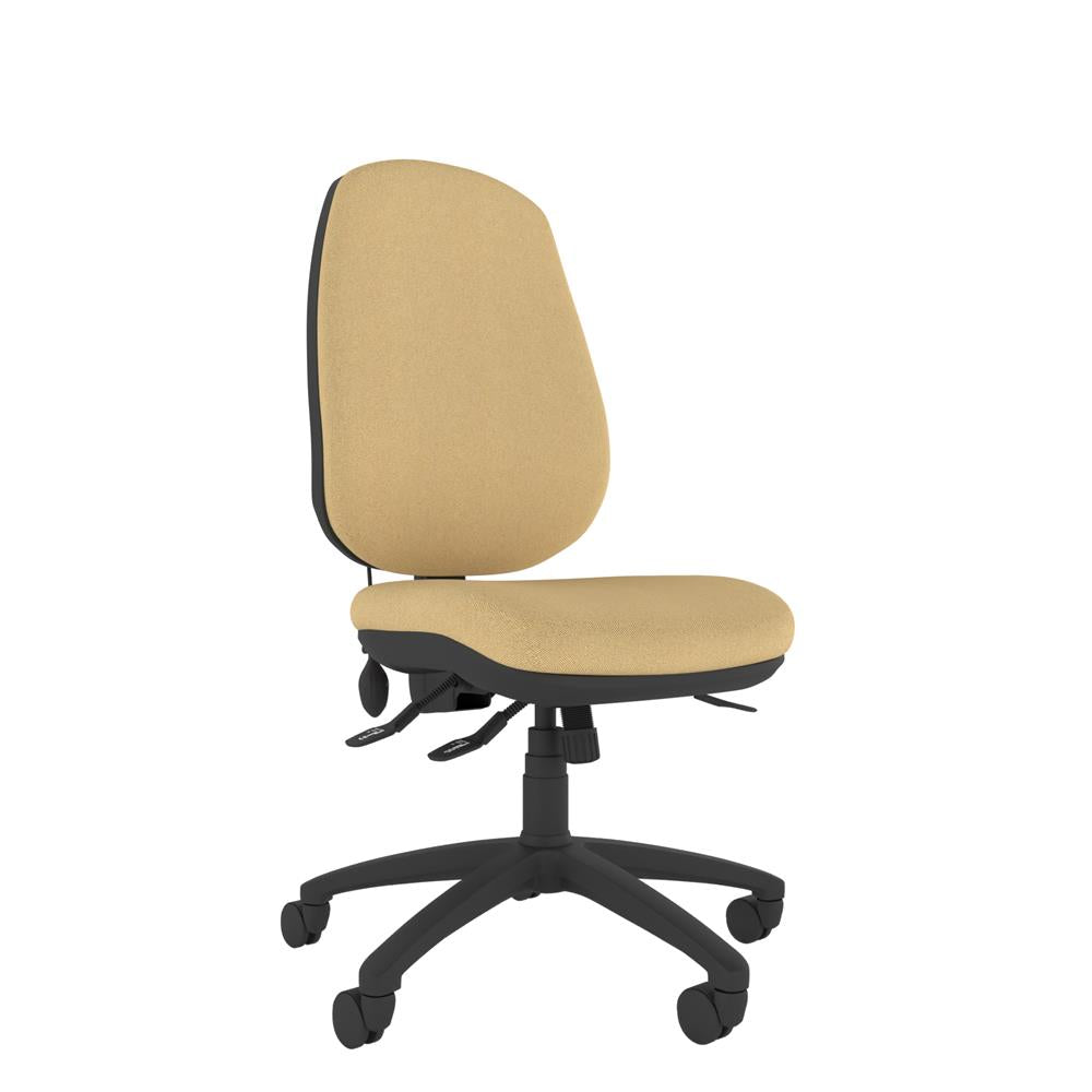 CT440 Contour High Back Chair with black base. Front view