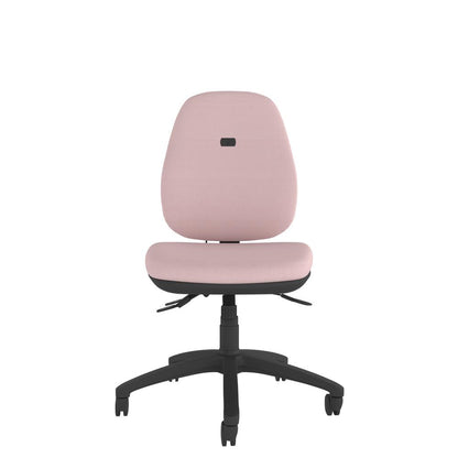 CT740 Contour High Back Chair with black base, front view