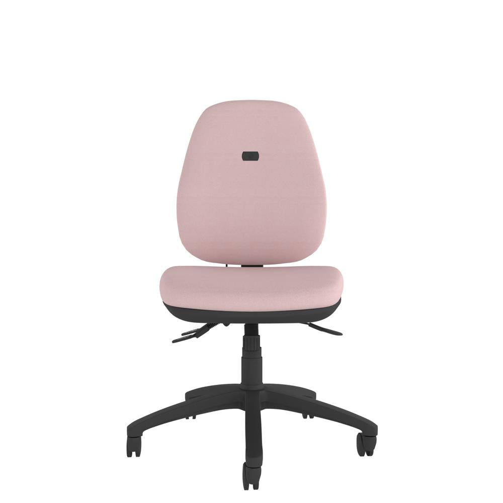 CT740 Contour High Back Chair with black base, front view