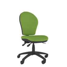 CT620 Contour High Back Chair with black base, front view