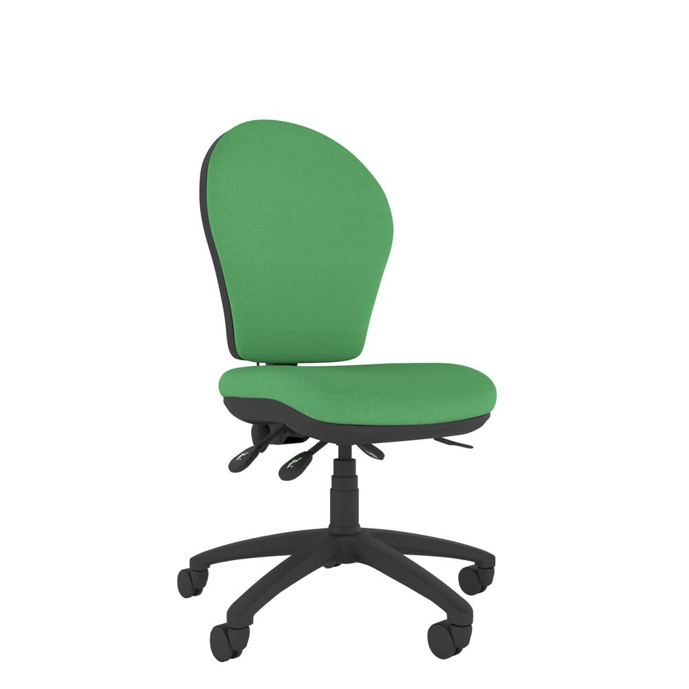 CT630 Contour High Back Chair with black base, front view