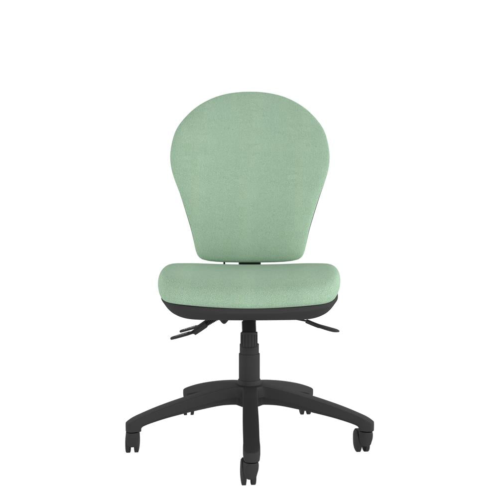 CT640 Contour High Back Chair with black base, front view