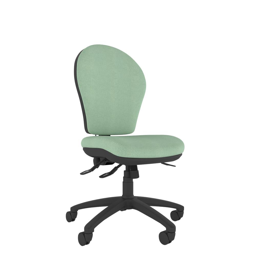 CT640 Contour High Back Chair with black base, front view