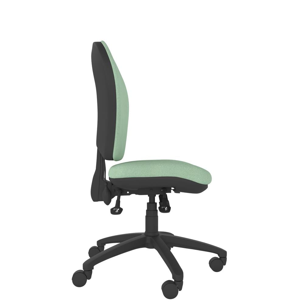 CT640 Contour High Back Chair with black base, side view