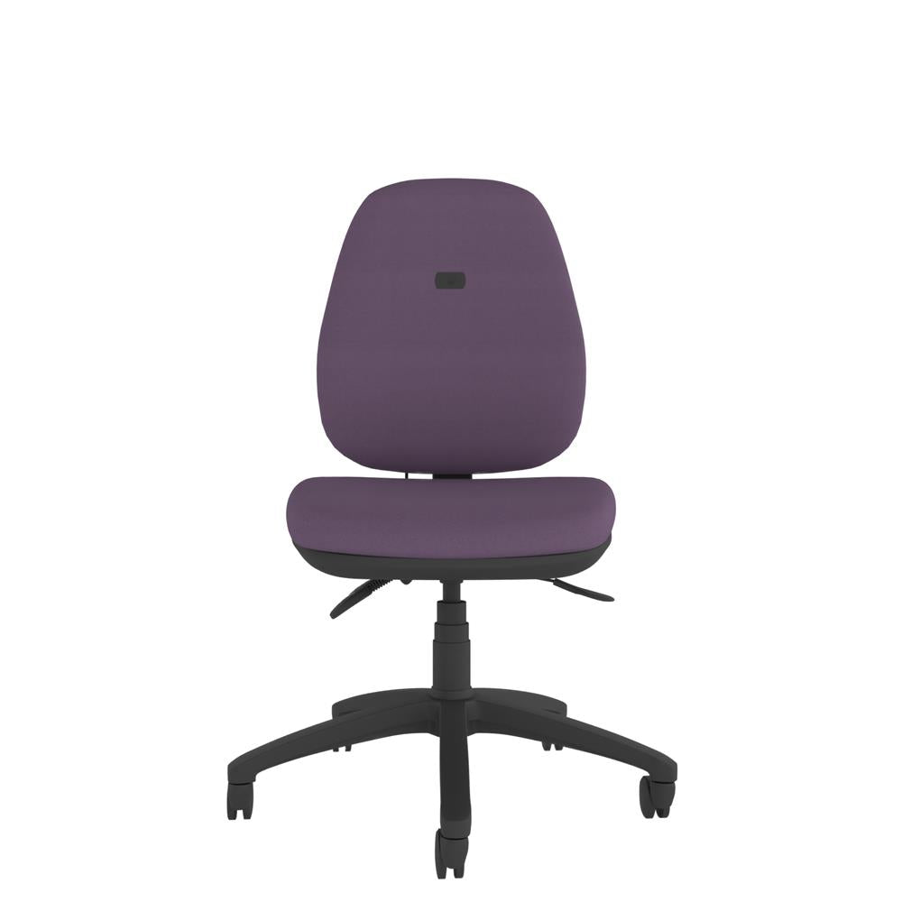 CT720 Contour High Back Chair with black base, front view