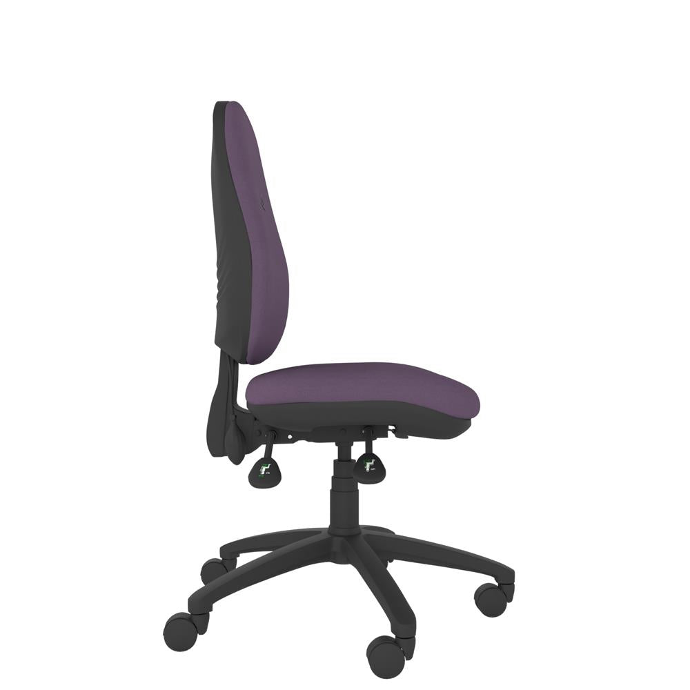 CT720 Contour High Back Chair with black base, side view