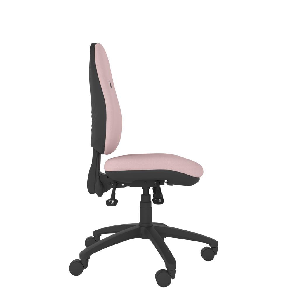 CT740 Contour High Back Chair with black base, side view