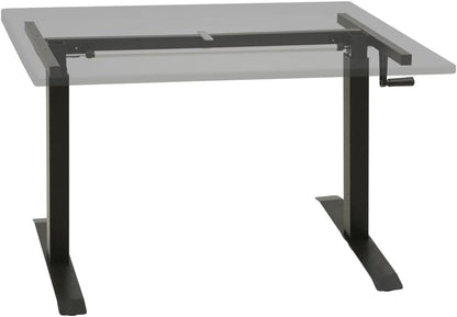 Manual Height Adjustable Desk Frame - Black