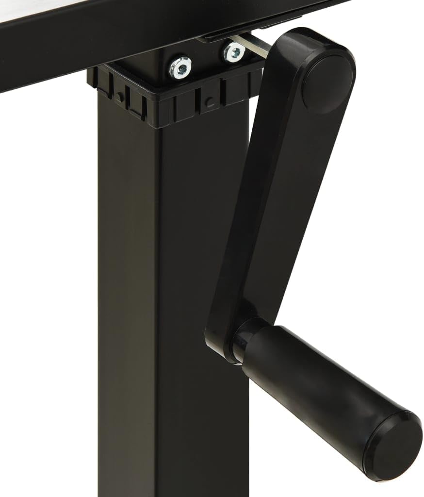 Manual Height Adjustable Desk Frame - Black