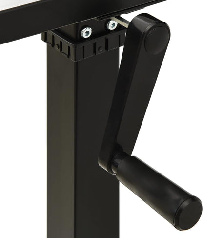 Manual Height Adjustable Desk Frame - Black