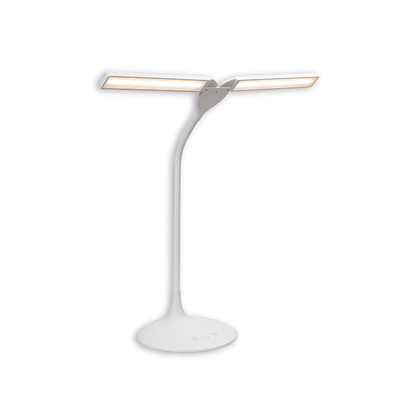 Alba Nomad Two Head Desk Lamp in white