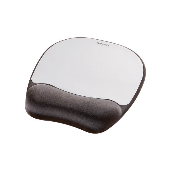 Fellowes Memory Mouse Pad - Black/Silver