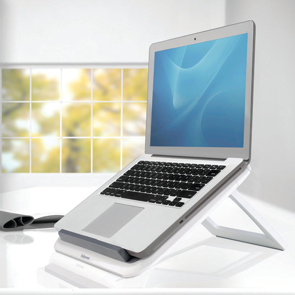 Fellowes I-Spire Laptop Quick Lift in white