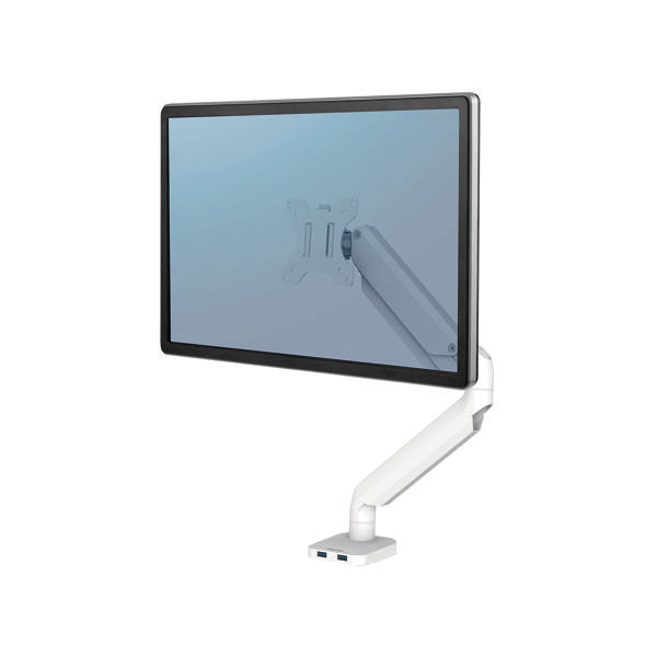 Fellowes Platinum Monitor Arm , single white