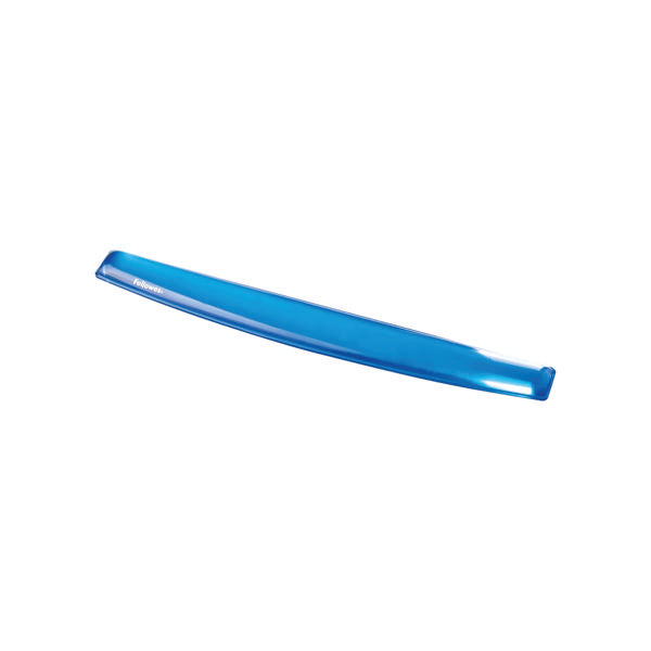 Fellowes Keyboard Crystal Gel Wrist Support in blue