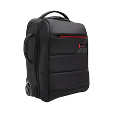BestLife 15.6in Trolley Backpack USB - Black with red zip