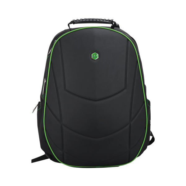 BestLife 17in GA Backpack USB - Black with green piping