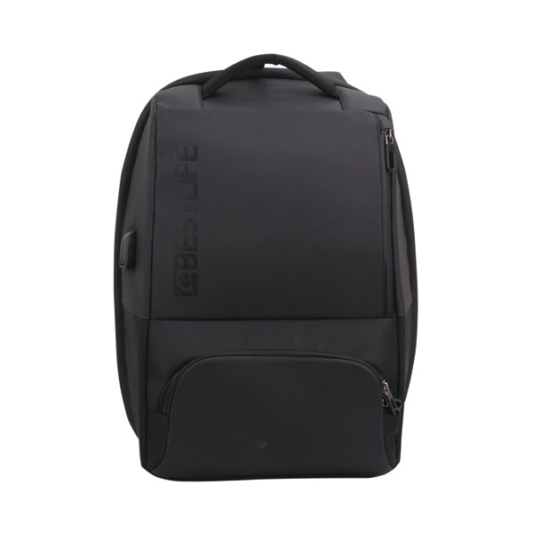 BestLife 15.6 Neoton Laptop Backpack USB in black 