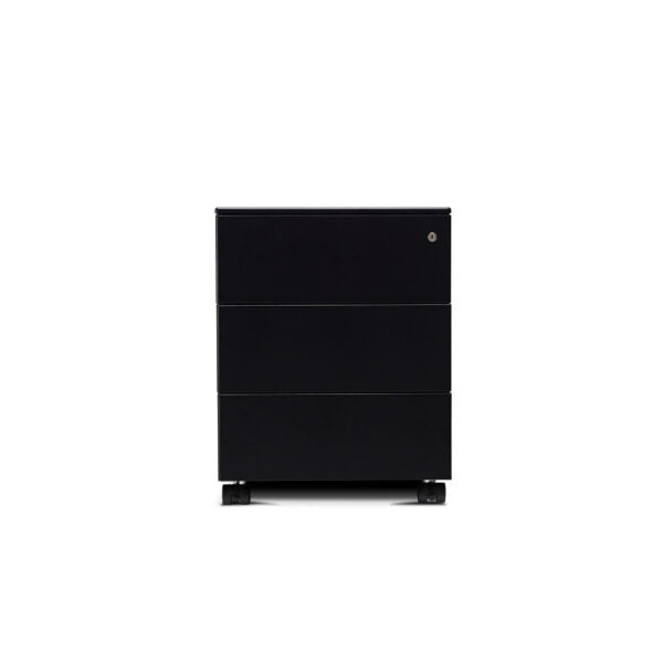 Form 3 Drawer Pedestal in black 