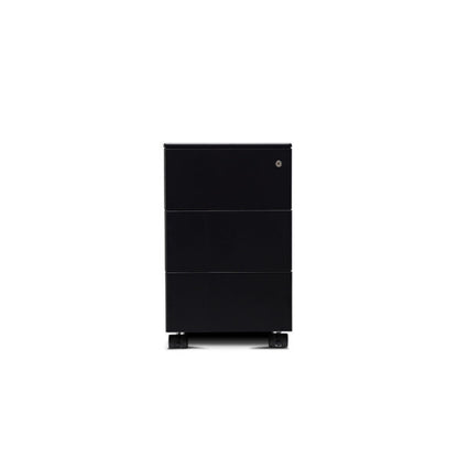 Form Slimline 3 Drawer Pedestal in black 