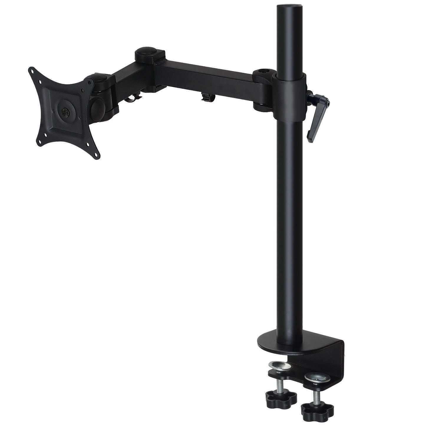 LCD 10kg Tilt/Swivel/Rotate, VESA 75 or 100 single arm in black